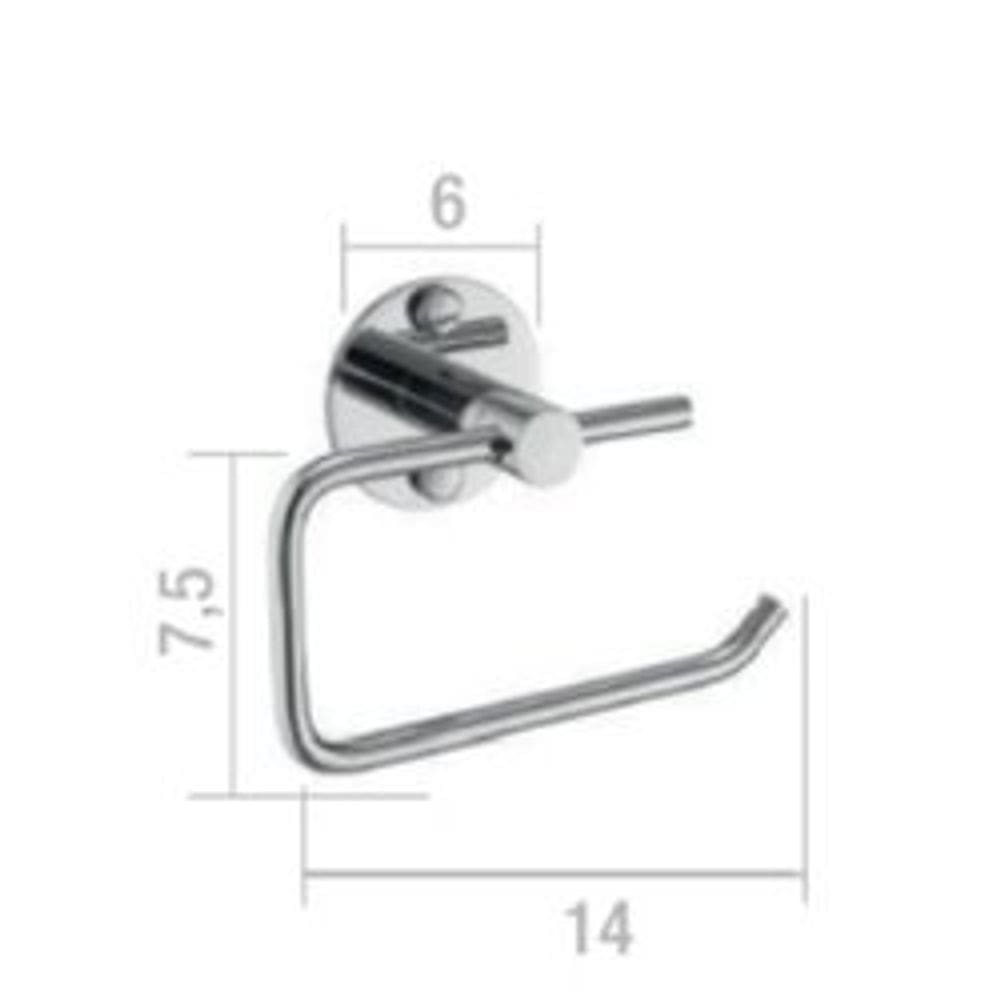 Porta Papel Higienico Inox Redondo