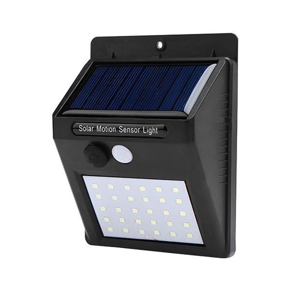 Luminária Recarregável Solar Sensor De Presença - 30 Leds