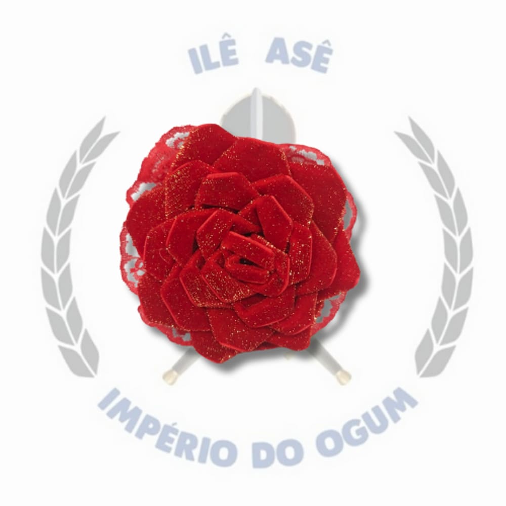 Flor De Cabelo Veludo - Vermelha