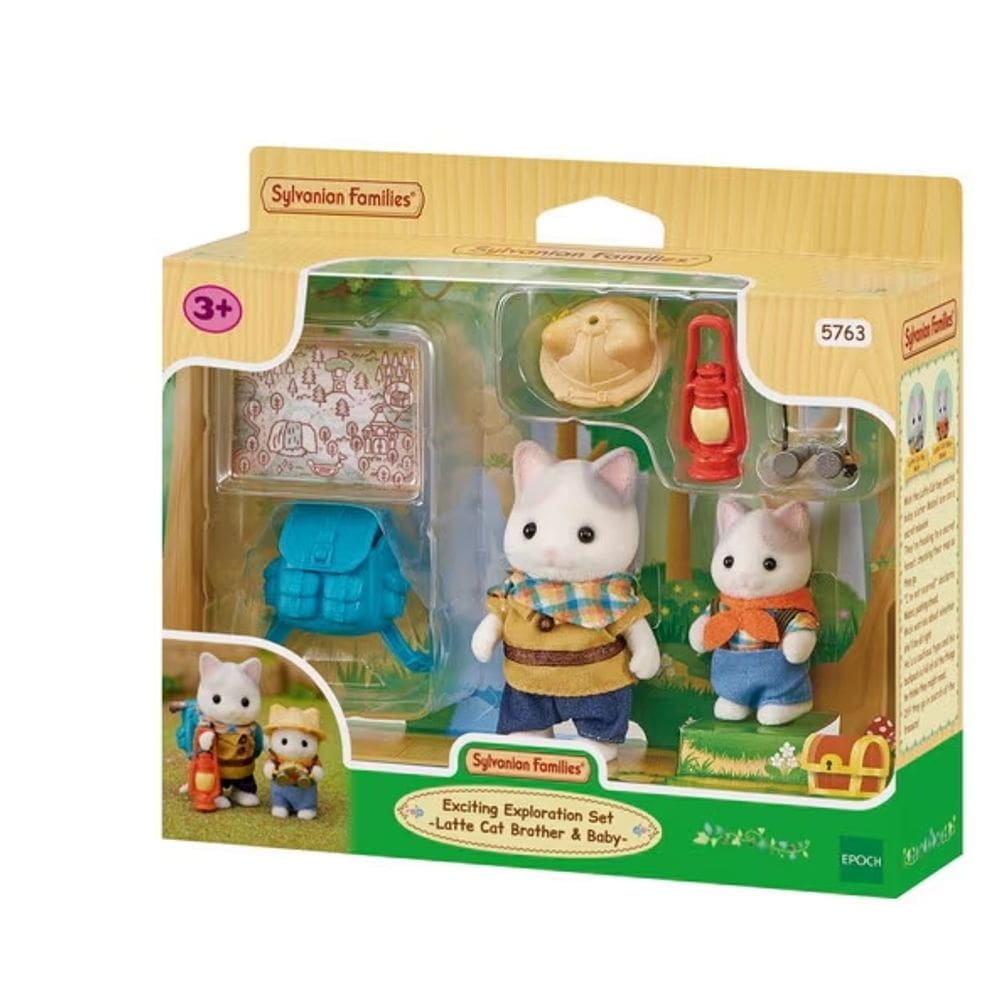 Sylvanian Families - Conjunto Exploração Animada - Irmão E Bebê Gatos