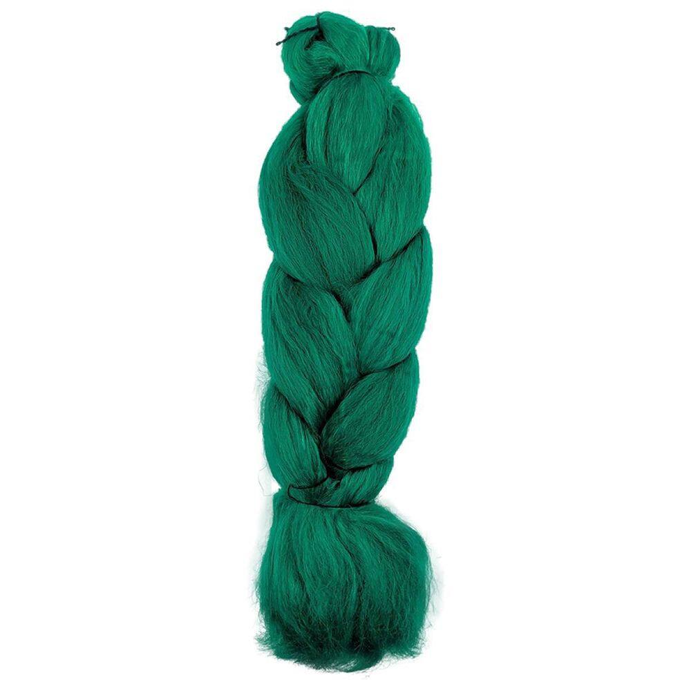 Cabelo Sintético Jumbão 399Gr Para Tranças Box Cor Verde