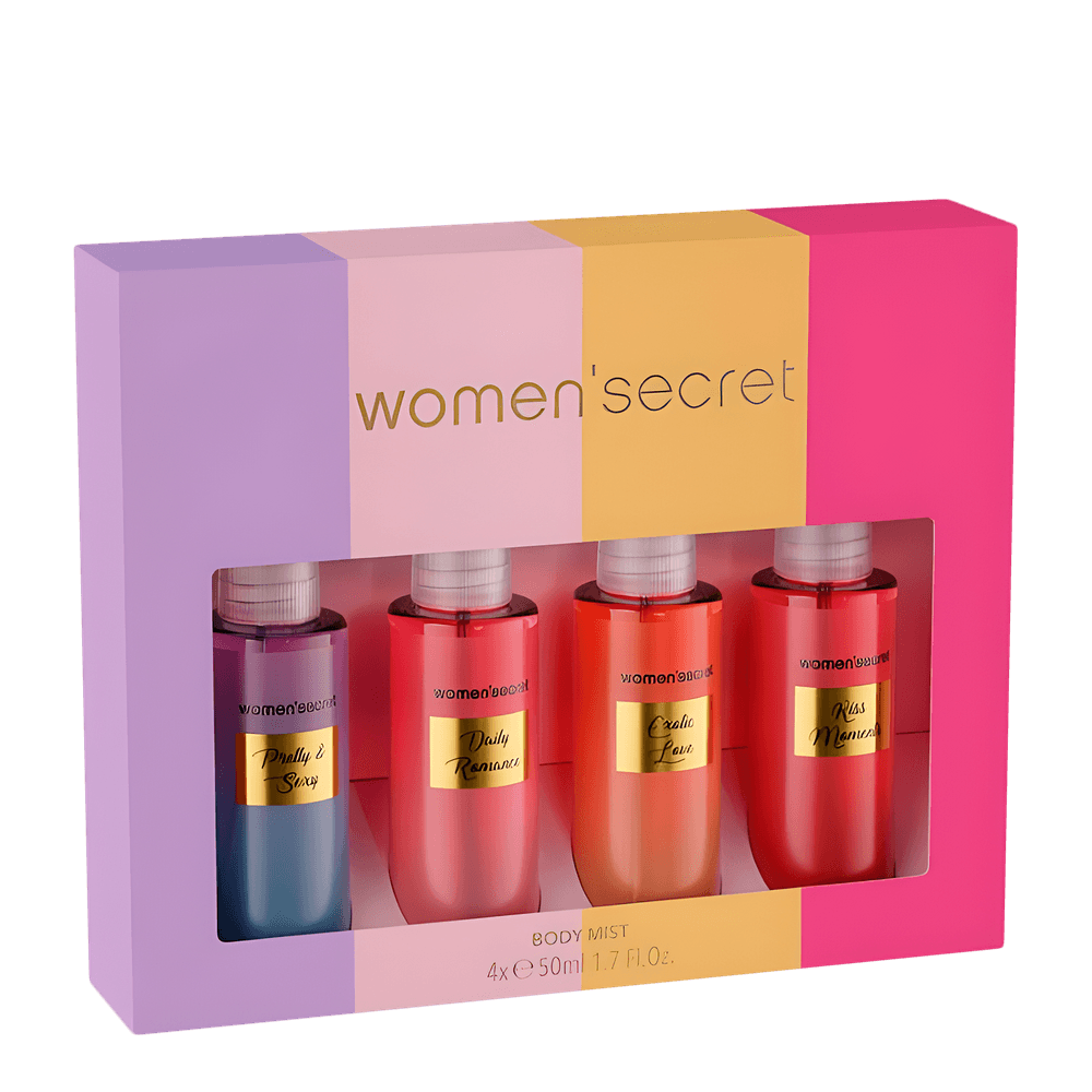 Kit Women`Secret c/4 Body Mist - Perfume Corporal 50ml