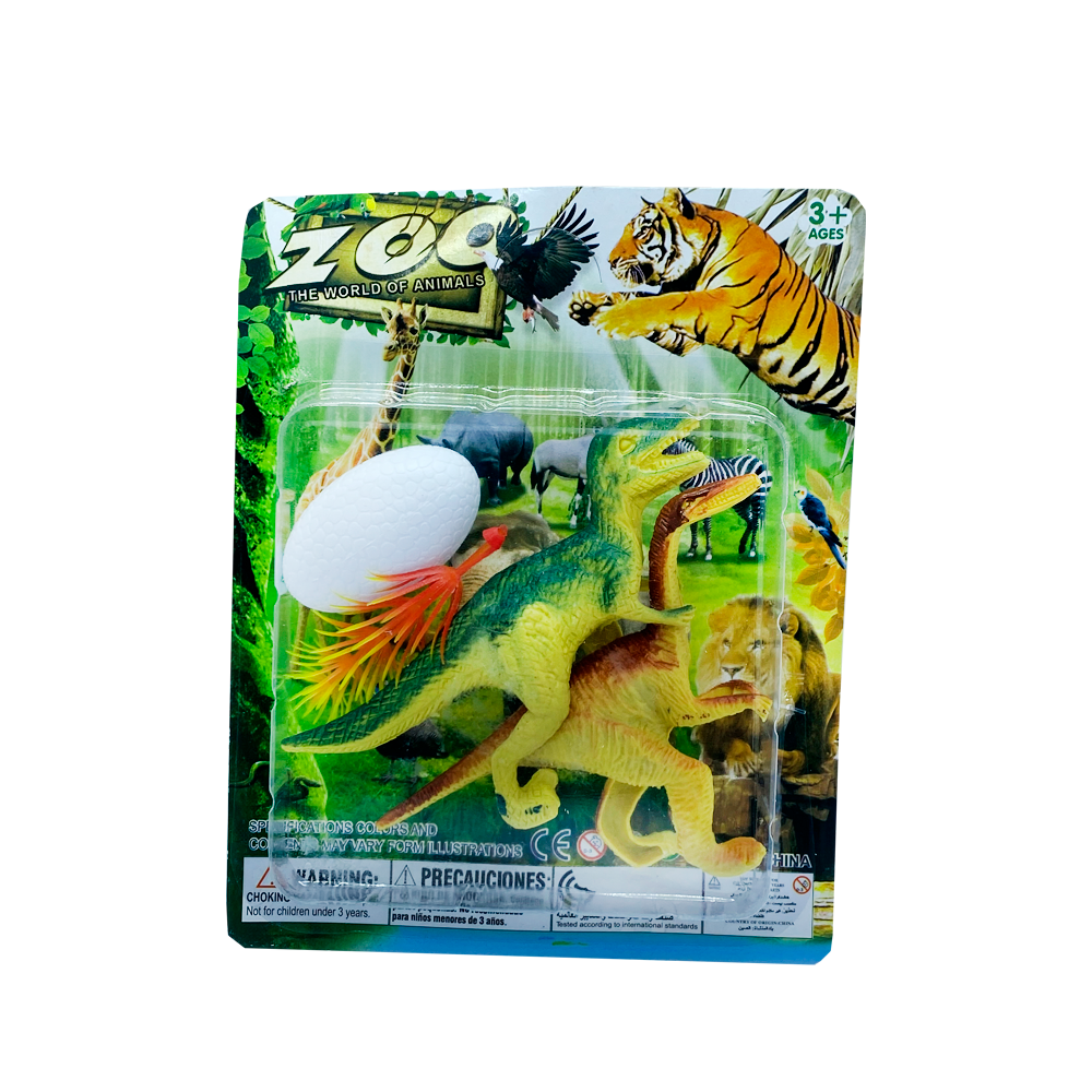 Dinossauros (Cartela Com 2 Dinossauros) (12 Unidades)