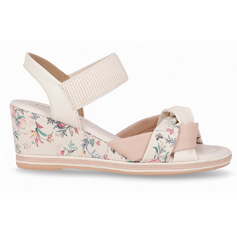 Sandália Anabela Piccadilly 408231 Feminina - Off White
