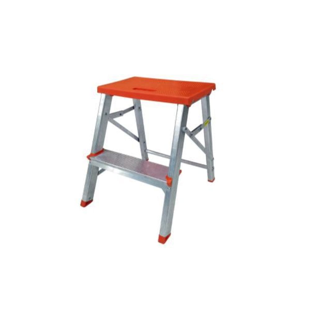 Banco Escada 2 Degraus Botafogo Alumínio Leve e Prático