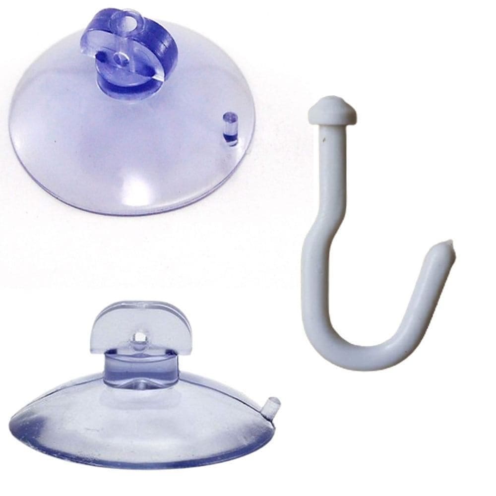 Kit 30 Ventosas 45Mm 4,5Cm Silicone Vidro Acrílico Gancho