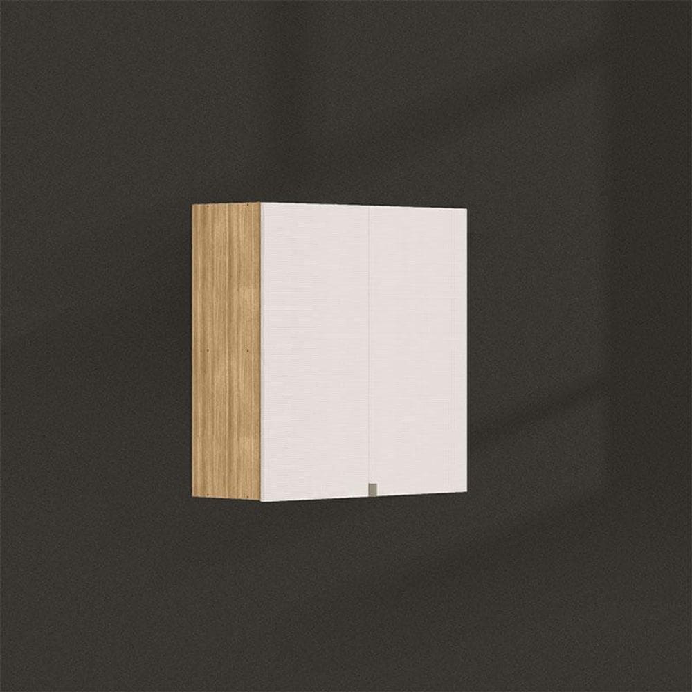 Armário Aéreo Ambiente Art 2 Portas Articuladas 80cm Freijó Soft – Kits Paraná