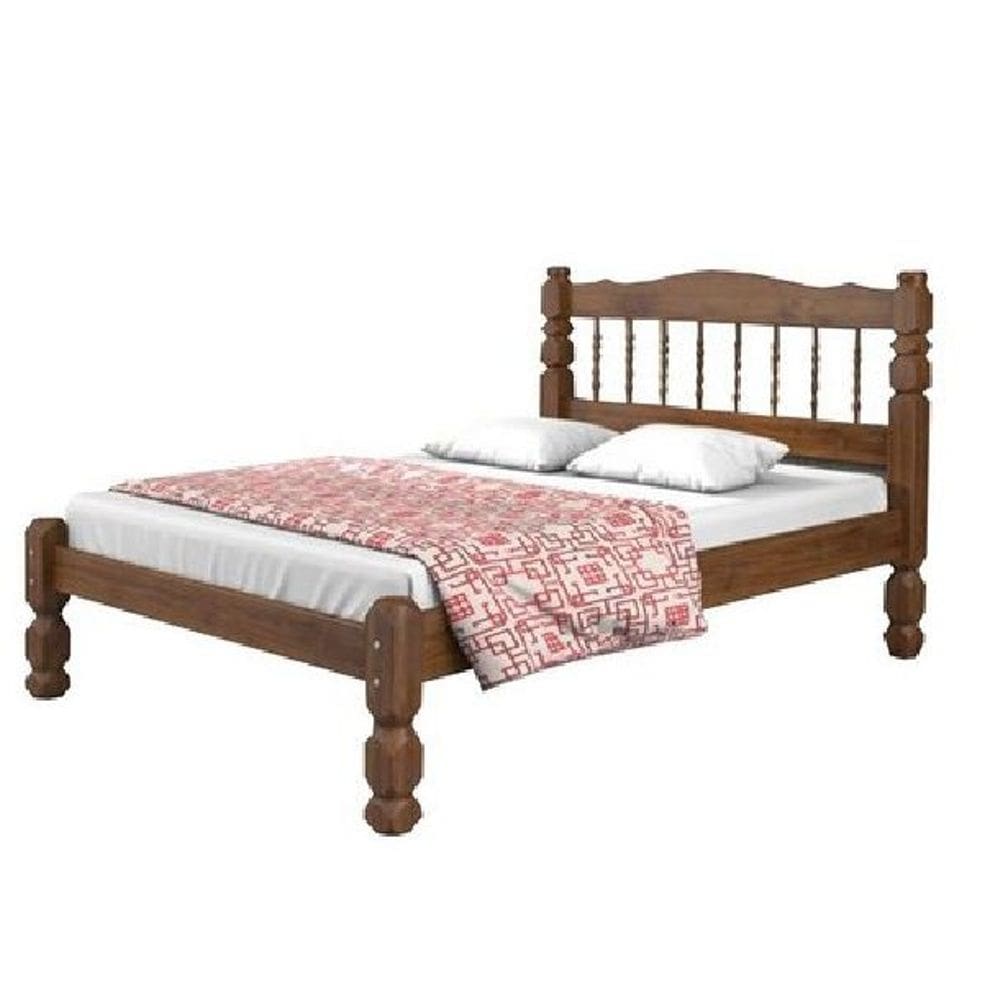 Cama casal madeira maciça PALMO ref 02
