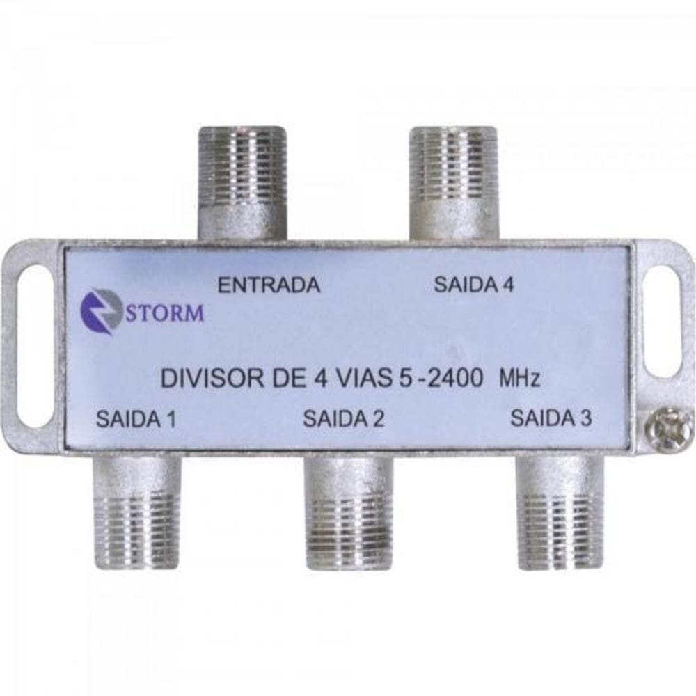 Divisor Satelite 1/4 5-2400 Mhz Storm - 10un