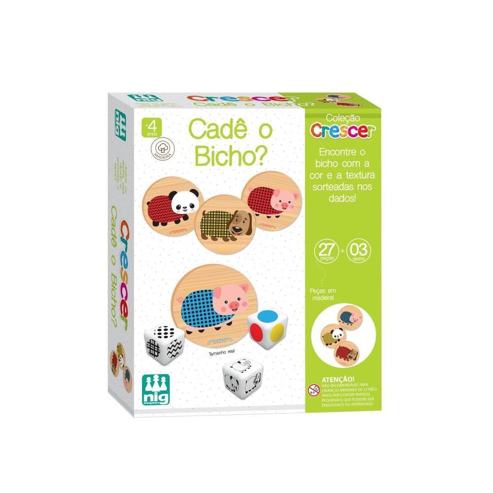 Brinquedo Educativo Crescer Cade O Bicho Da Nig Brinquedos