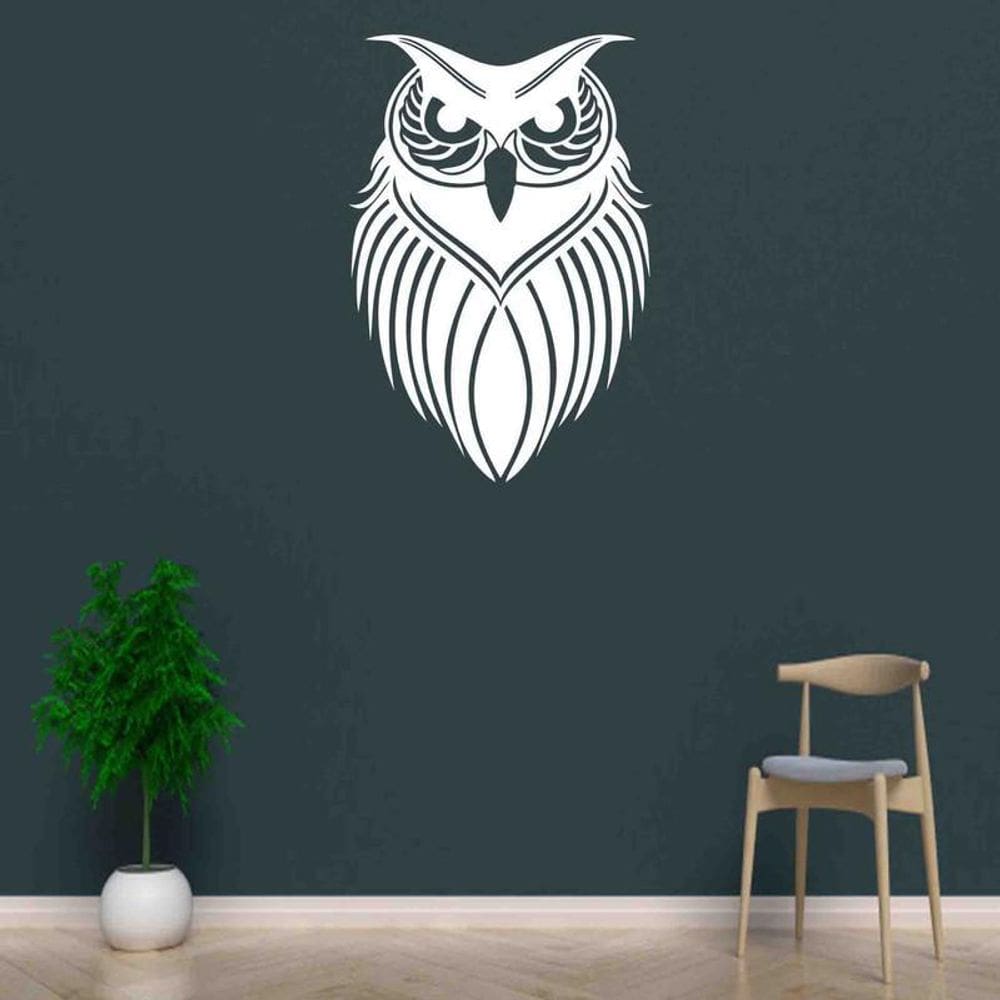 Quadro Decorativo Adorno Coruja Ii 3Mm Vazado - Mdf
