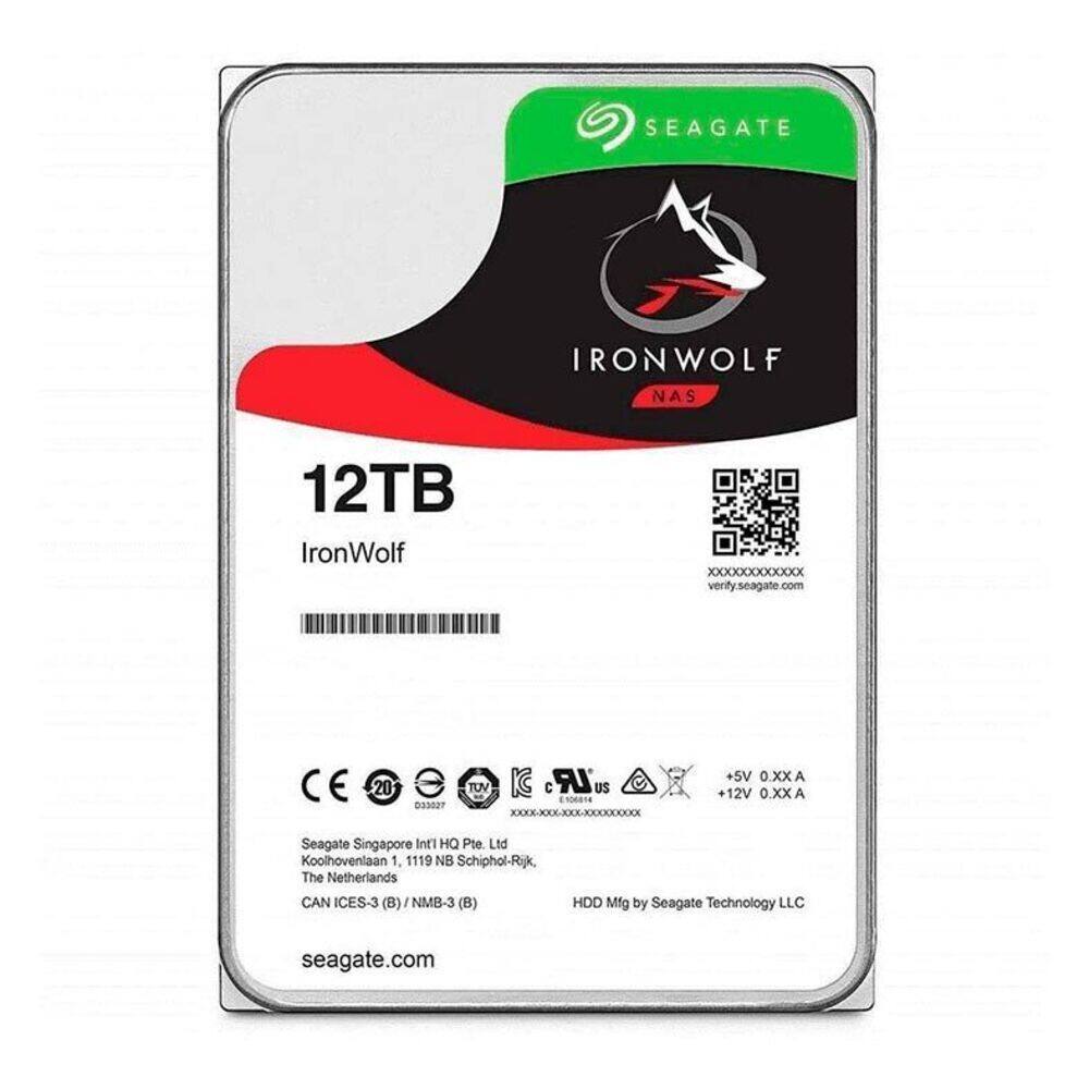 HDD Seagate Ironwolf 12TB P/ NAS - ST12000VN0008
