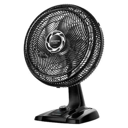 imagem-Vent 40CM Mondial Turbo NVT-40-8P-NB - 3798-02  PRETO/PRATA  220 VOLTS - 220V