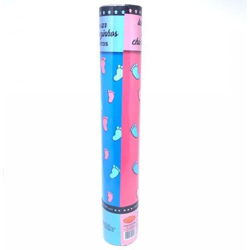 Lança Confete Chá Revelação 30 cm Azul - #partiufesta