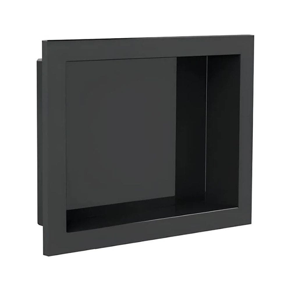 Nicho De Parede Embutir P/ Banheiro 30x40cm Preto Estrela