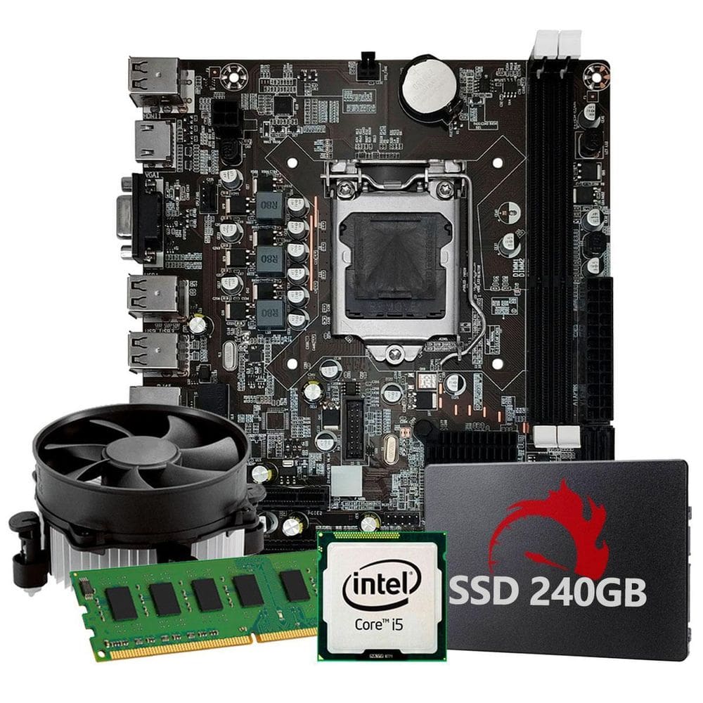Kit Upgrade Intel Core I5 2 Geração, 8Gb Ram, Ssd 240Gb,