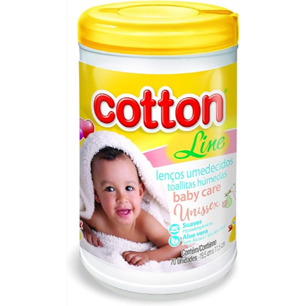 Lenco Umedecido Cotton Line Baby Care Unisex