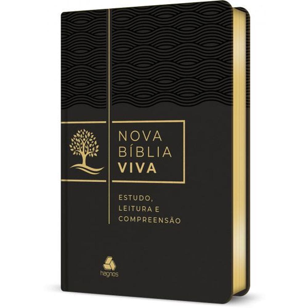 Livro Nova Bíblia Viva - Estudo, Leitura E Compreensão Preta