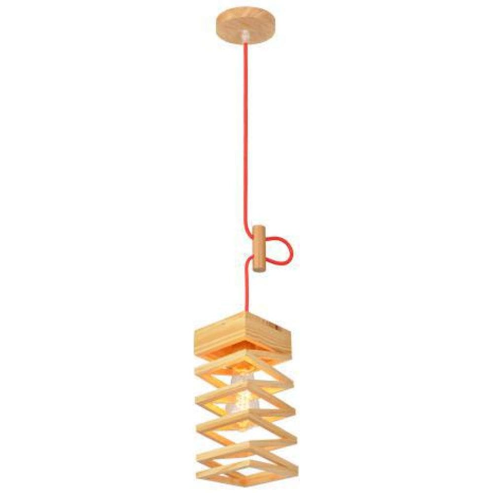 Pendente Para Sala Oka Twister Madeira E27 Avant