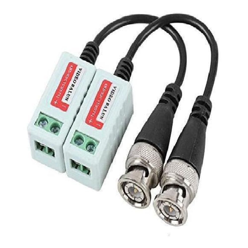 Par Video Balun Cameras Hd Ahd Cvi Cftv Ate 400Mts Balloon