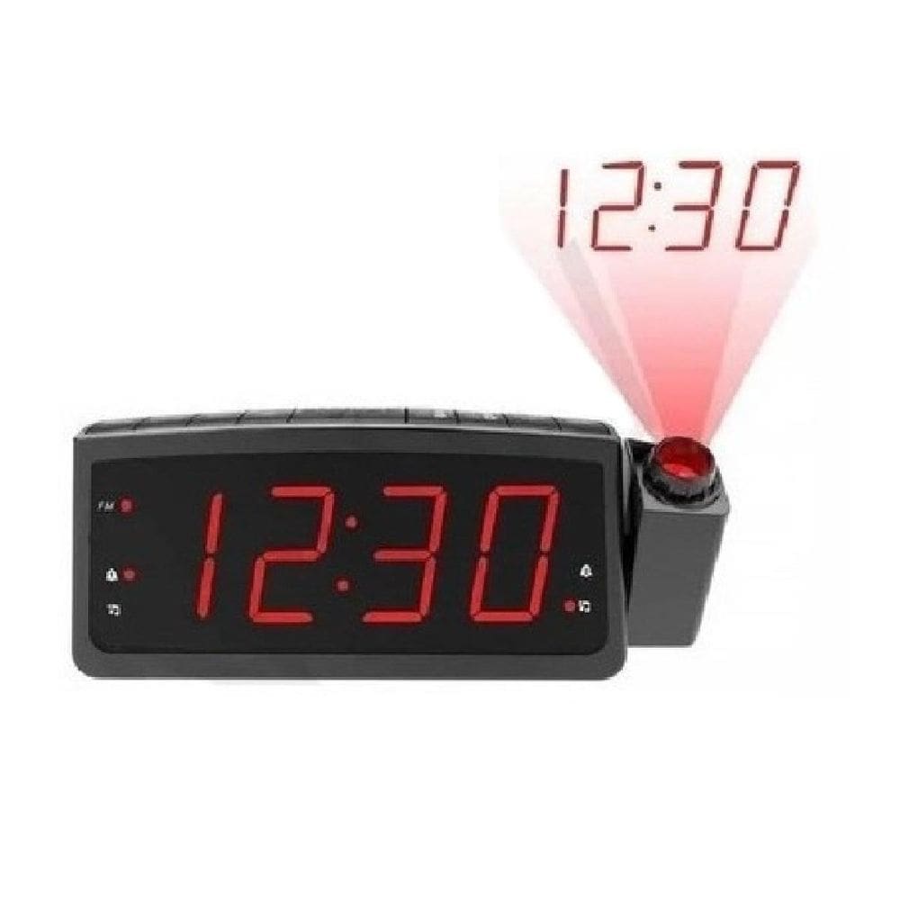 Despertador Radio Relógio Digital Lelong E Projetor De Hora