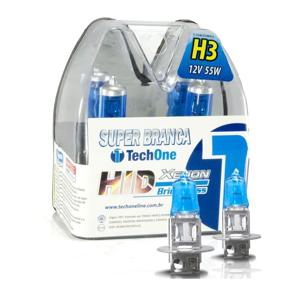 Lâmpada H3 Super Branca 8500k TechOne