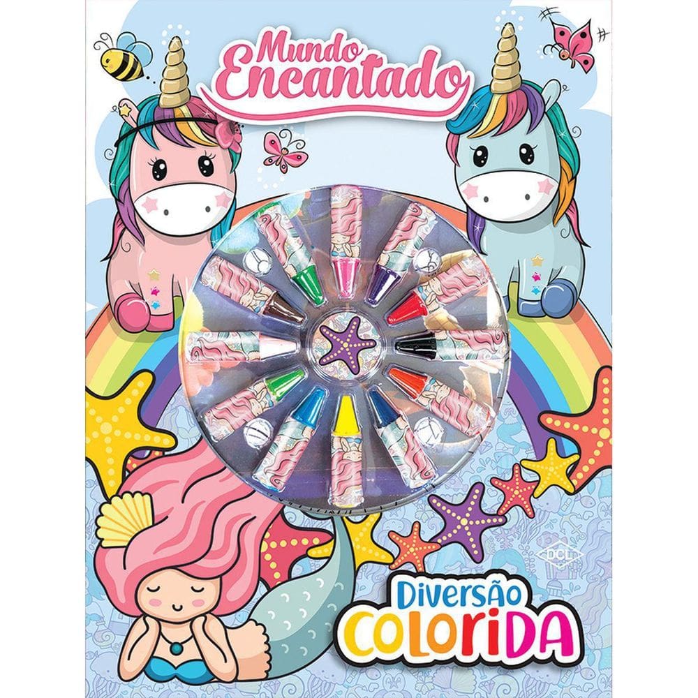 Livro Infantil Colorir Unicórnios E Sereias Cores