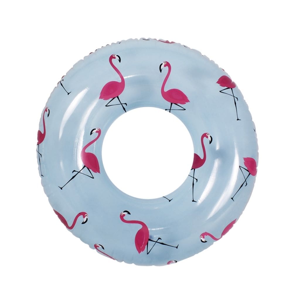 Boia Circular Anel Estampada Flamingo 108cm - Bel Lazer
