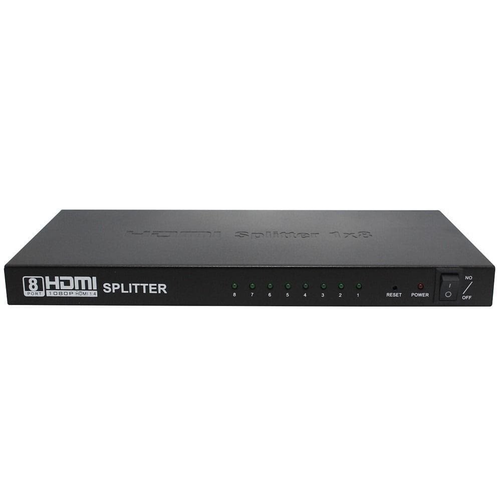 Divisor Hdmi 1.4 Hdcp Splitter 1 Entrada 8 Saídas 1080p 1x8