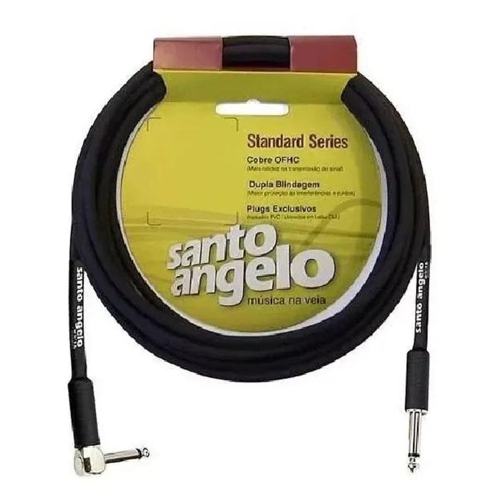 Cabo Guitarra P10 Violao 5 Santo Angelo Angl L 4,57 Metros