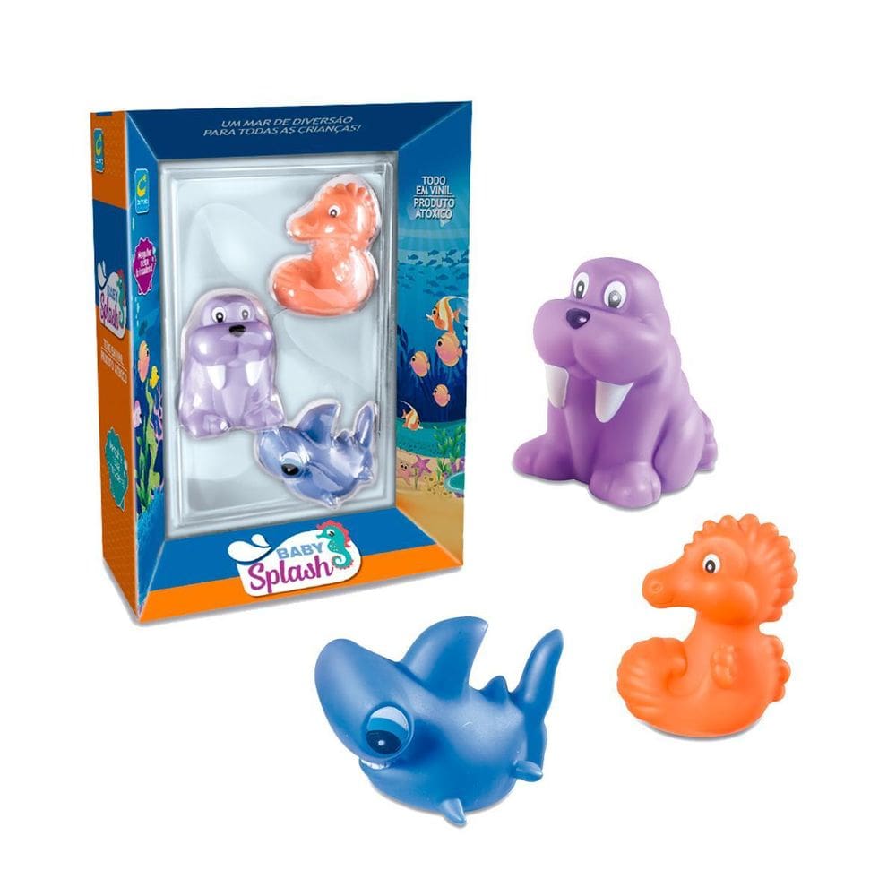Brinquedos Fundo Do Mar Infantil Coleção Baby Splash