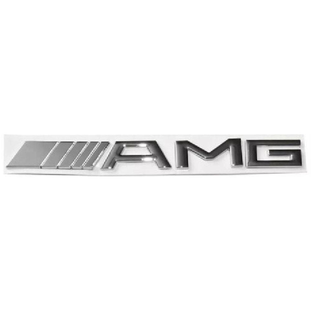 Emblema MERCEDES BENZ AMG Cromado 19 x 1,95cm Colante