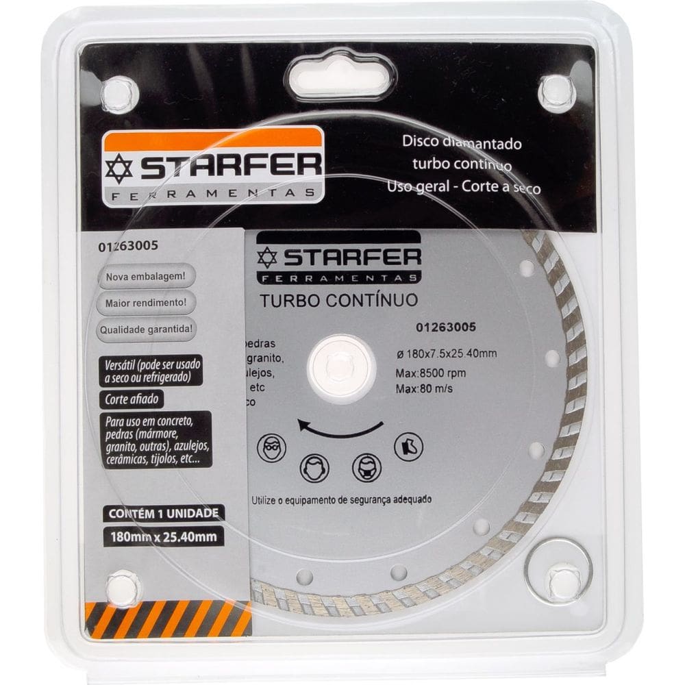 Disco Diamantado Turbo 7 Polegadas Starfer