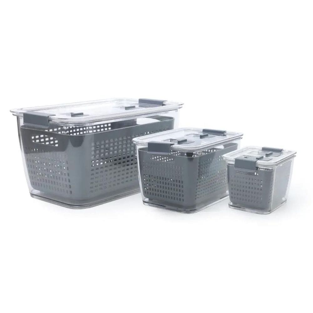 Caixa Organizadora De Geladeira C/3UN De Plástico 1000103 Cromus