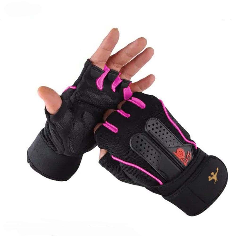 Luva Fitness Gold Sports Alien Meios dedos Anti Slip e Respirável Anti e Slip
