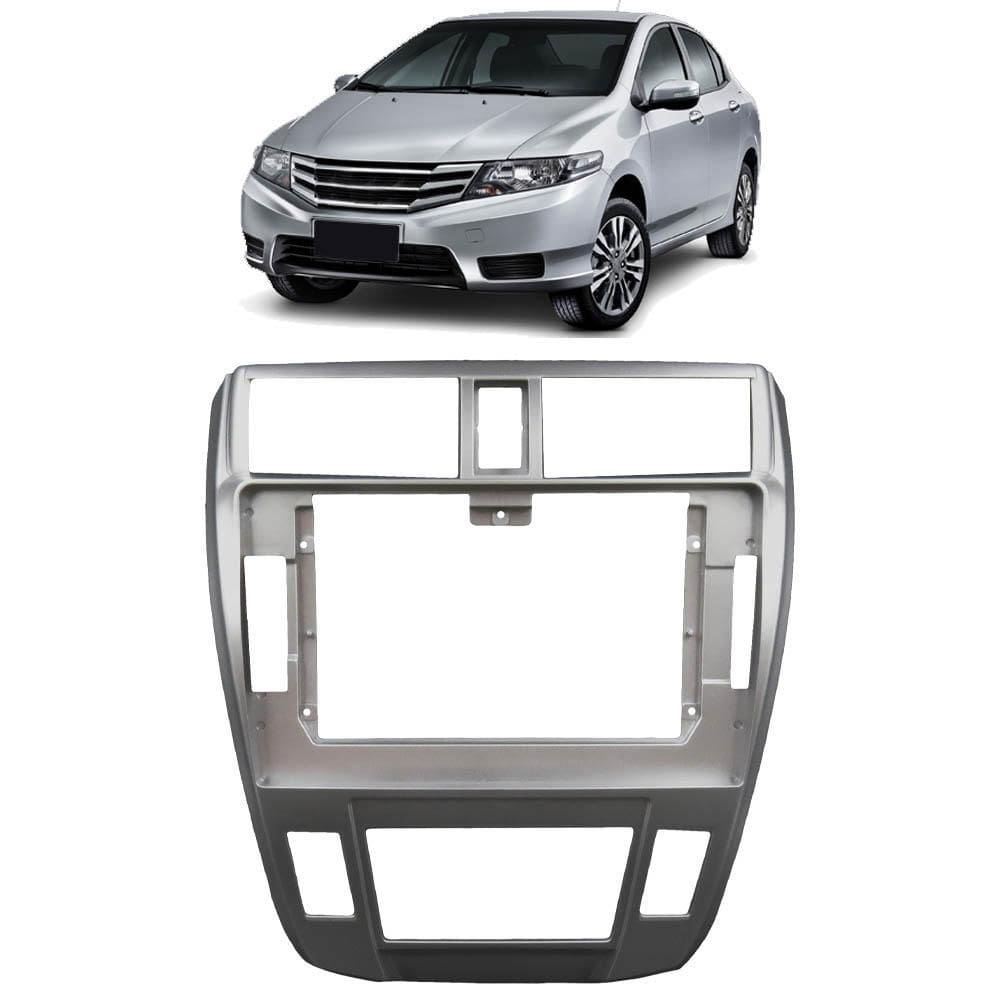 Moldura 2 Din 10 Polegadas Honda City 2008 A 2014 Ar Digital