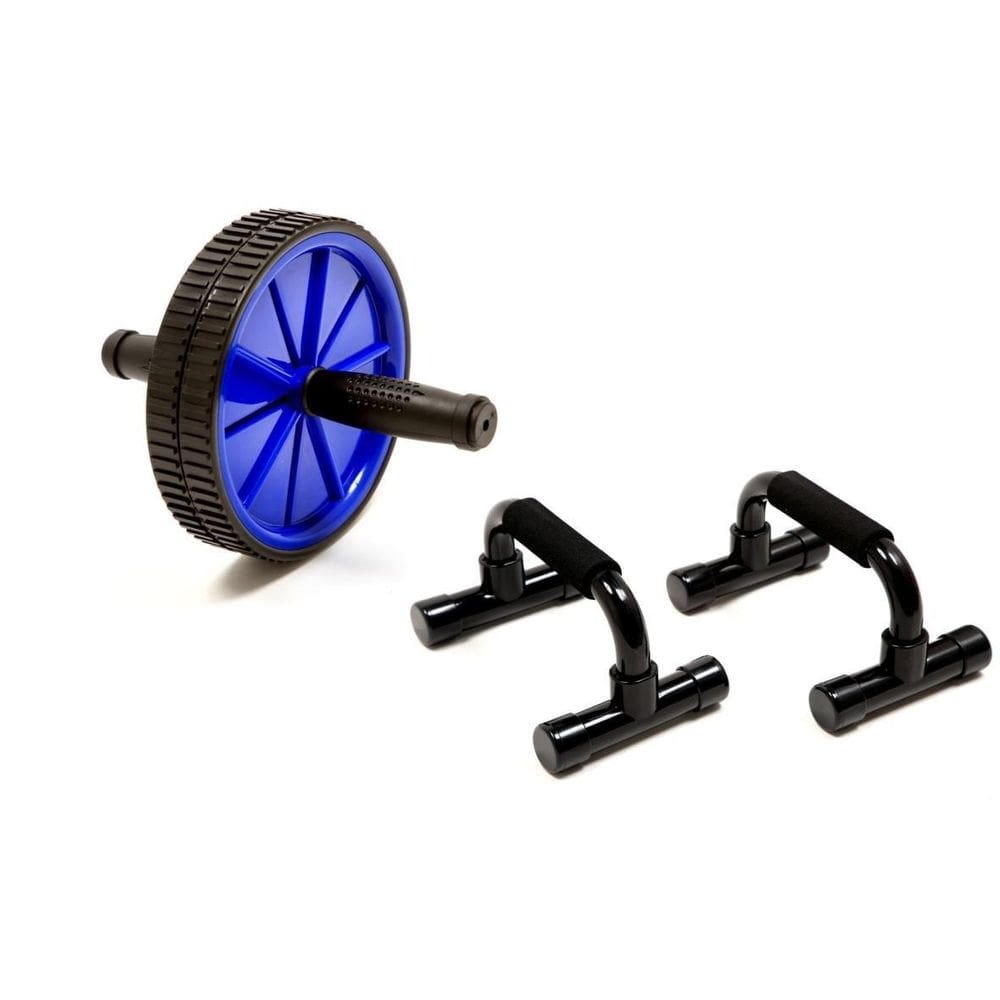 Kit Roda Abdominal + Apoio Fixo Para Flexão - Odin Fit