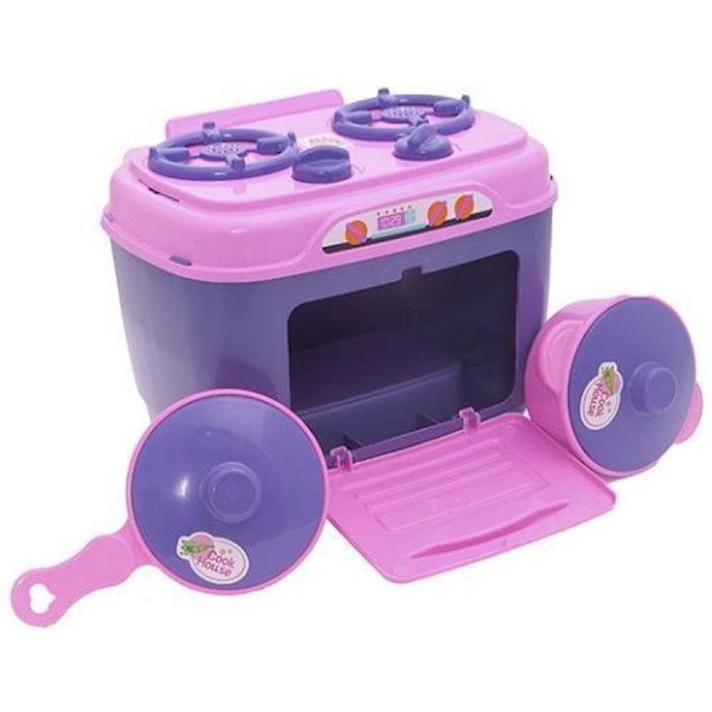 Kit Infantil Cozinha Geladeira Fogão Microondas Panela 28P