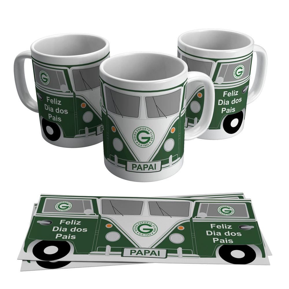 Caneca Personalizada Kombi Goiás Dia Dos Pais 325ml