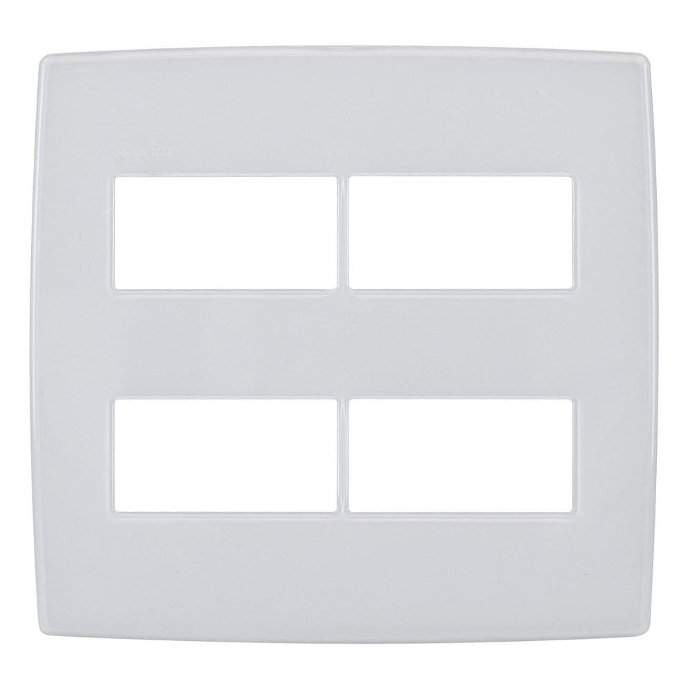 Placa 4X4 4 Módulo Distanciados Branco 618514 Pial Plus