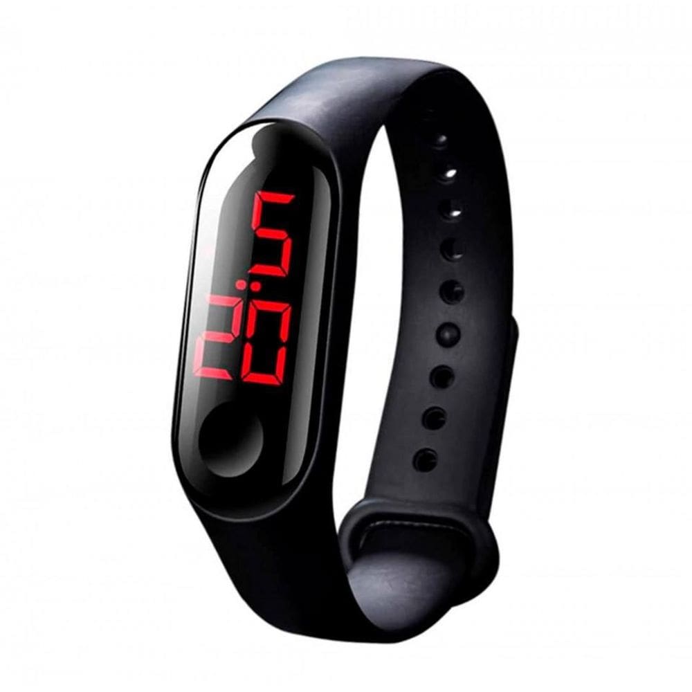 Relógio Digital Led Adulto Infantil Prova D`Água