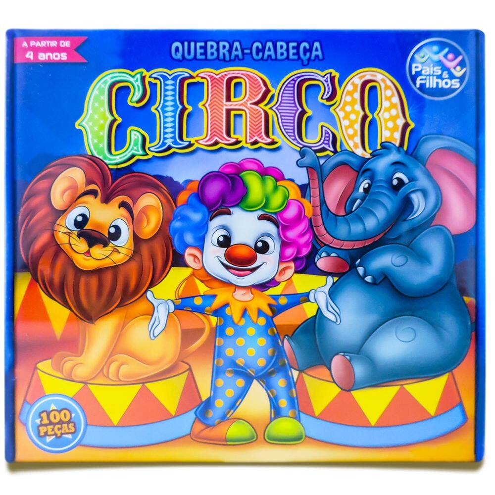 Quebra Cabeça Circo 100 Peças - Pais e Filhos
