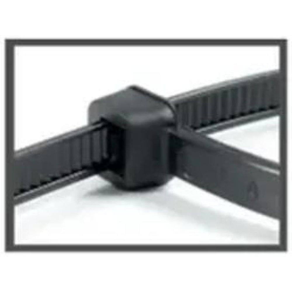 Abraçadeira De Nylon 7,6X400Mm Com 50 Peças Preta - Eda