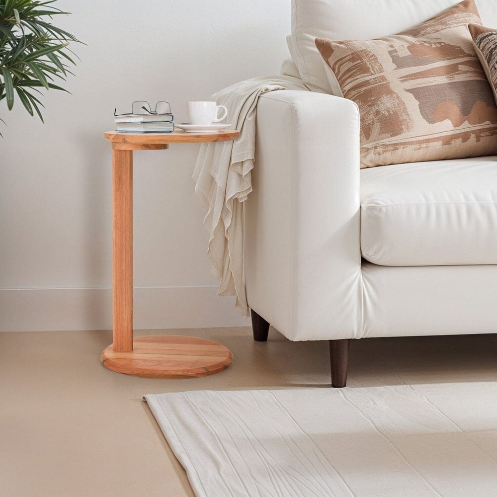 Mesa de Apoio Madeira Reflorestada Sabrina Natural