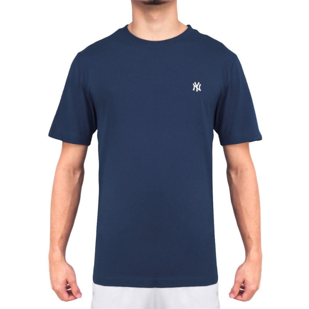 Camiseta New Era New York Yankees Mini Logo Bordado Marinho
