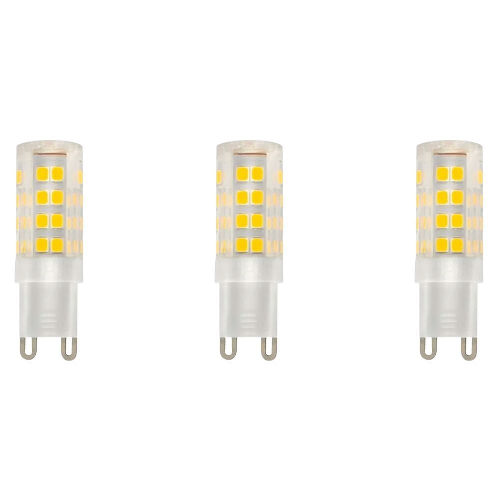 Kit 3 Lâmpada Led G9 Halopin 5w 3000k Bivolt