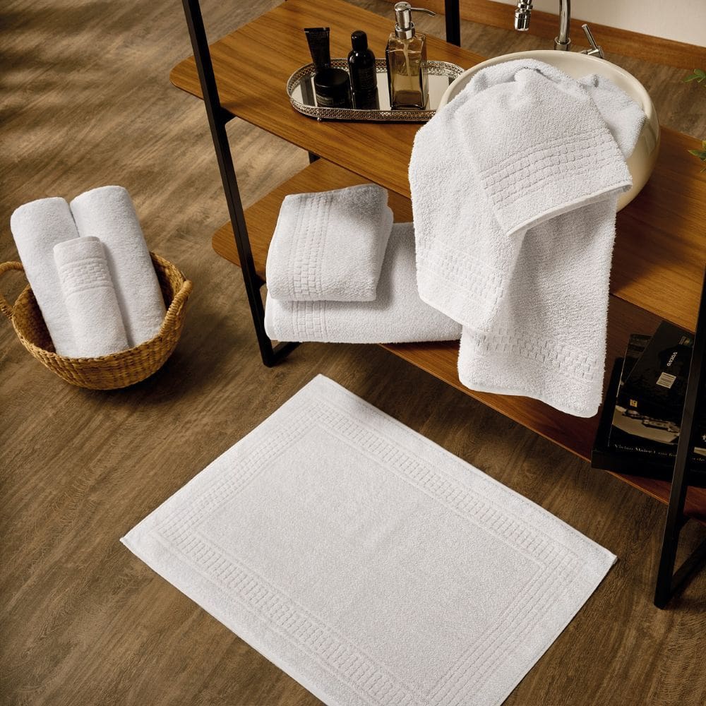 Toalha para Pés Hotelaria Deluxe Appel 50x78cm  500 g/m² Branco