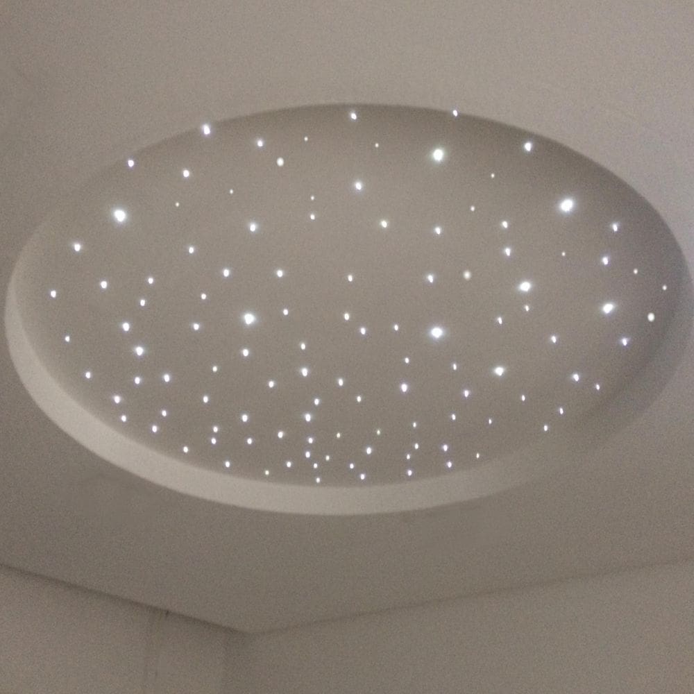 Iluminação Noite Estrelado Fibra Ótica 300 Branco Mix Teto