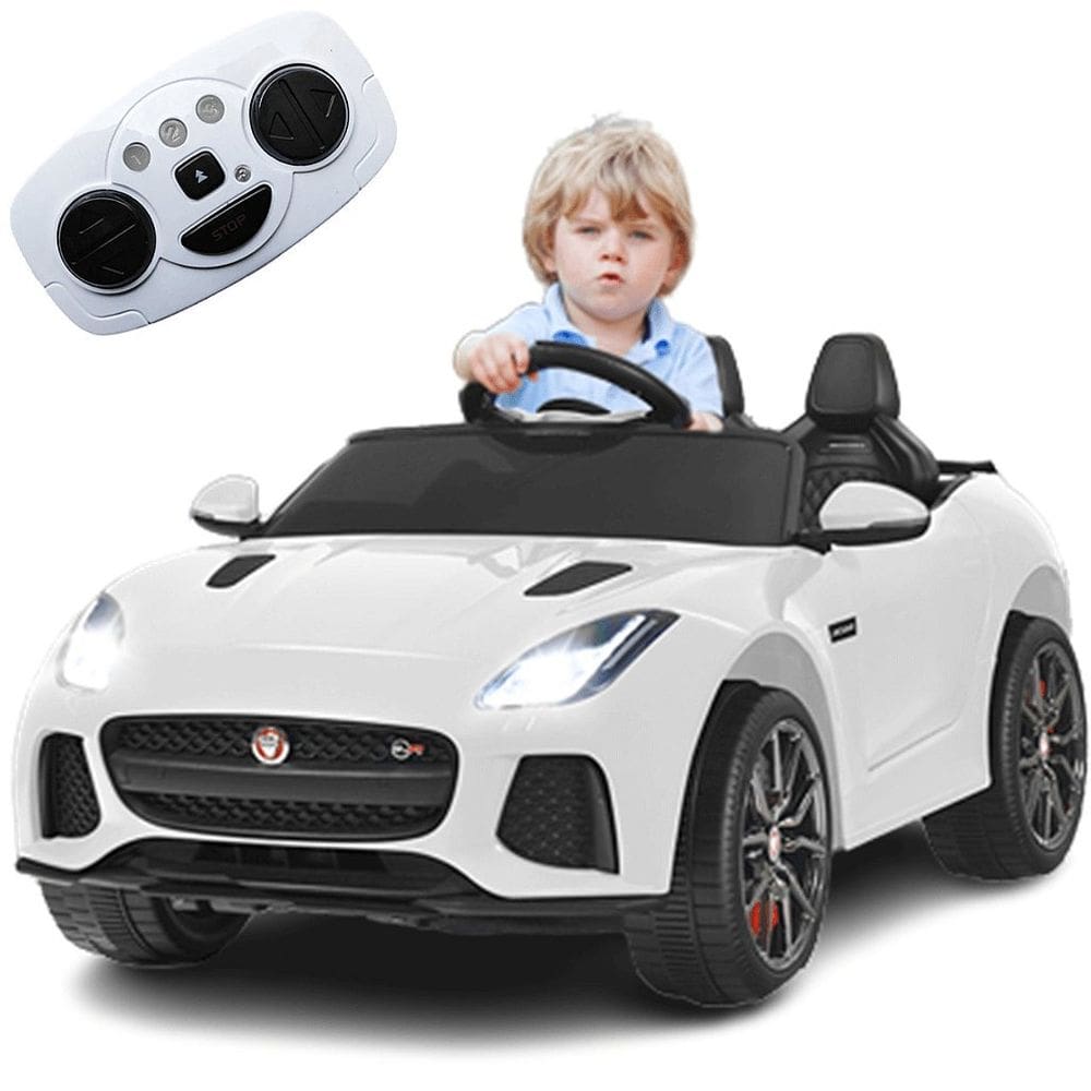 Carro Eletrico Bandeirante Jaguar Branca 12V Controle Remoto
