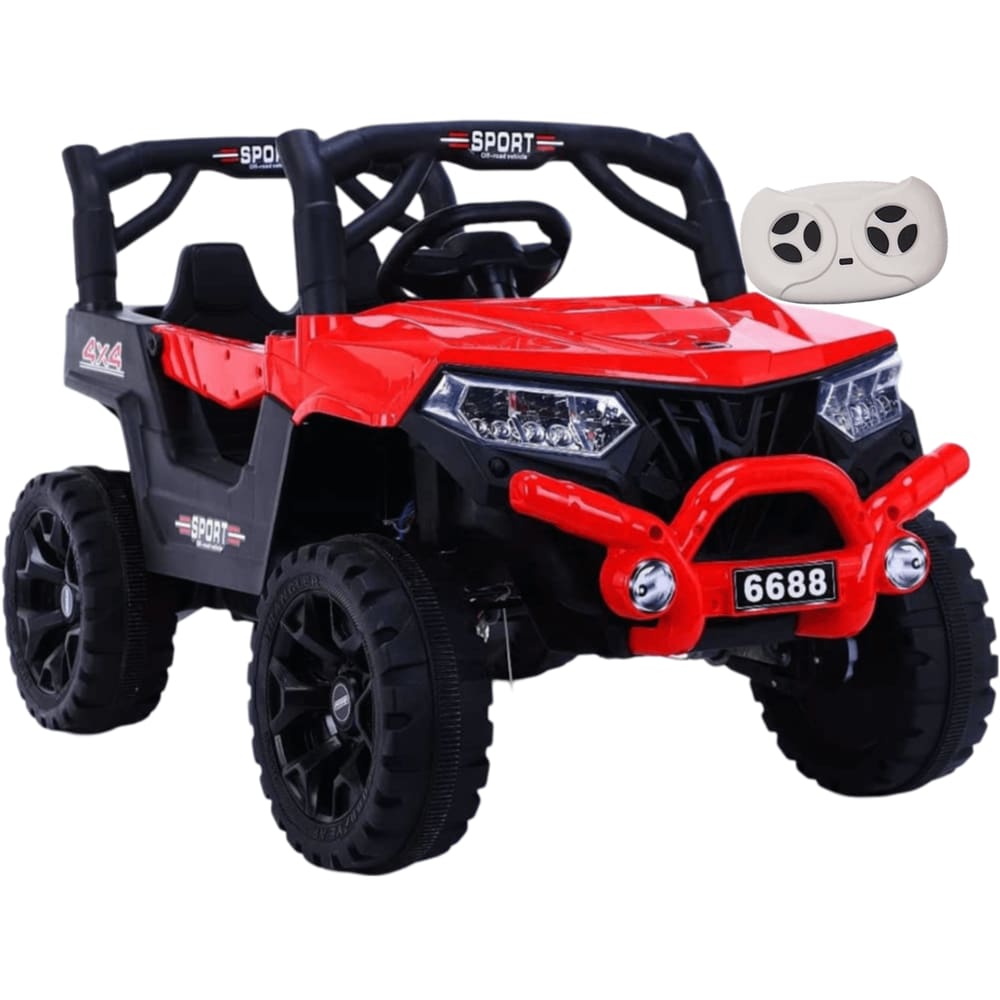 Carro Eletrico Bang Toys Jeep UTV Sport MX 12V Vermelho Controle